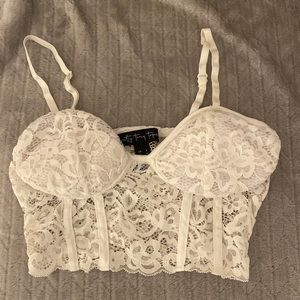 lace crop top, size S